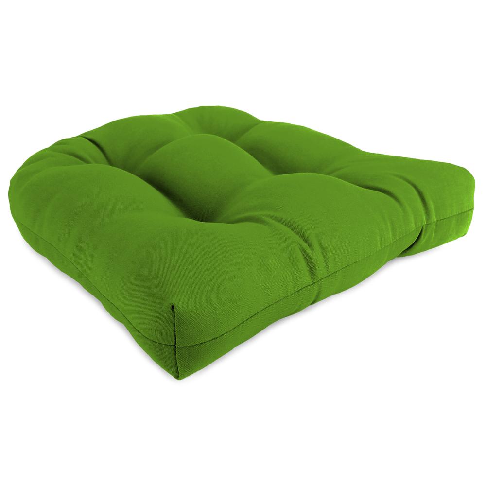 Outdoor Wicker Chair Cushions, Green color. Picture 1