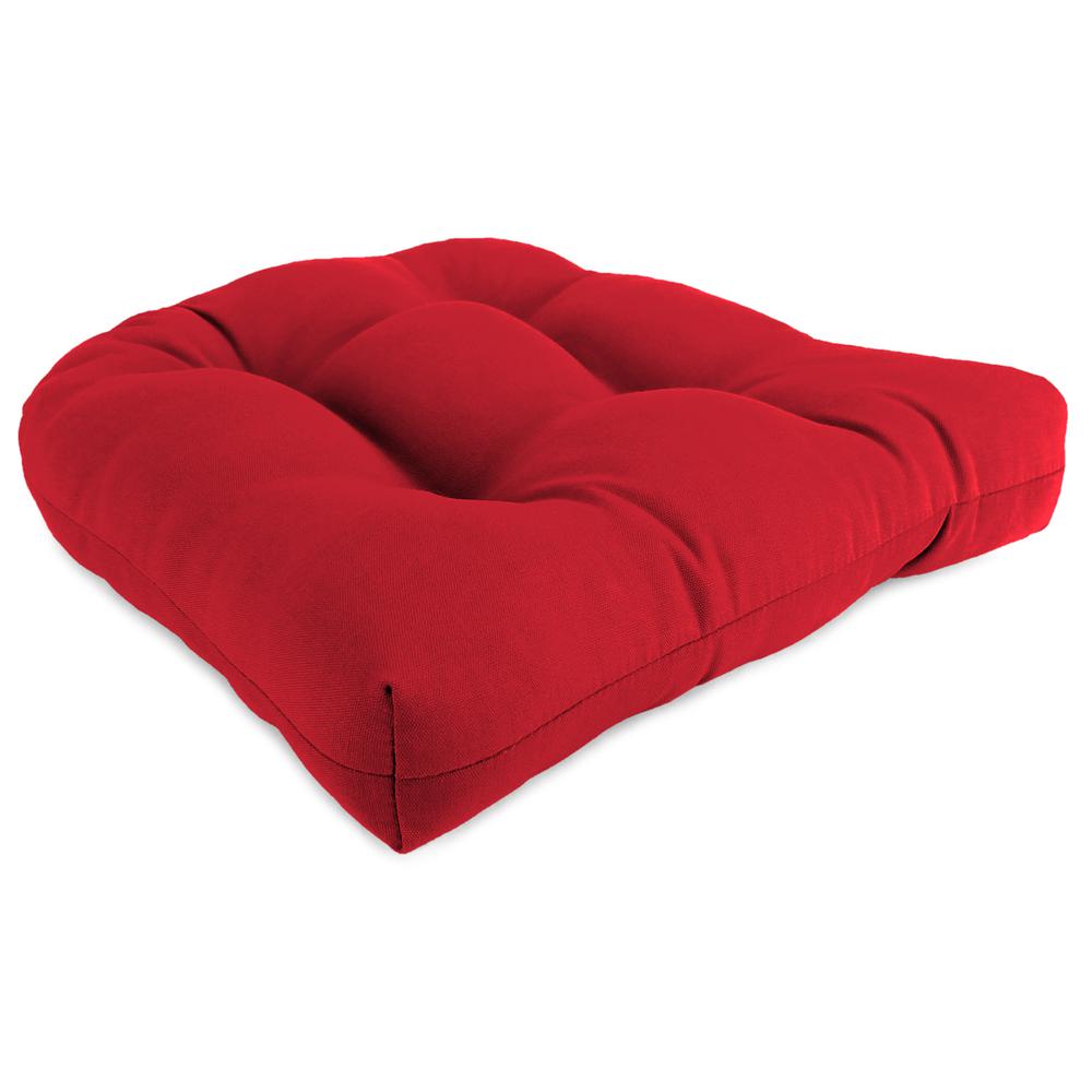 Outdoor Wicker Chair Cushions, Red color. Picture 1