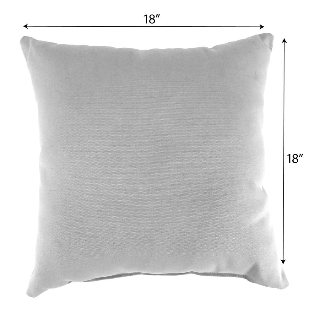 Blue and Cream Block Abstract Square Decorative Throw Pillow with Welt. Picture 2