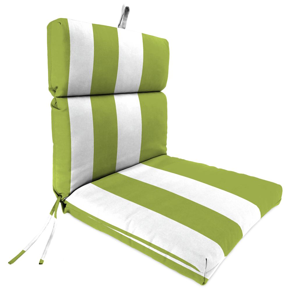 Jordan Manufacturing Outdoor French Edge Chair Cushion- CABANA CITRUS. The main picture.