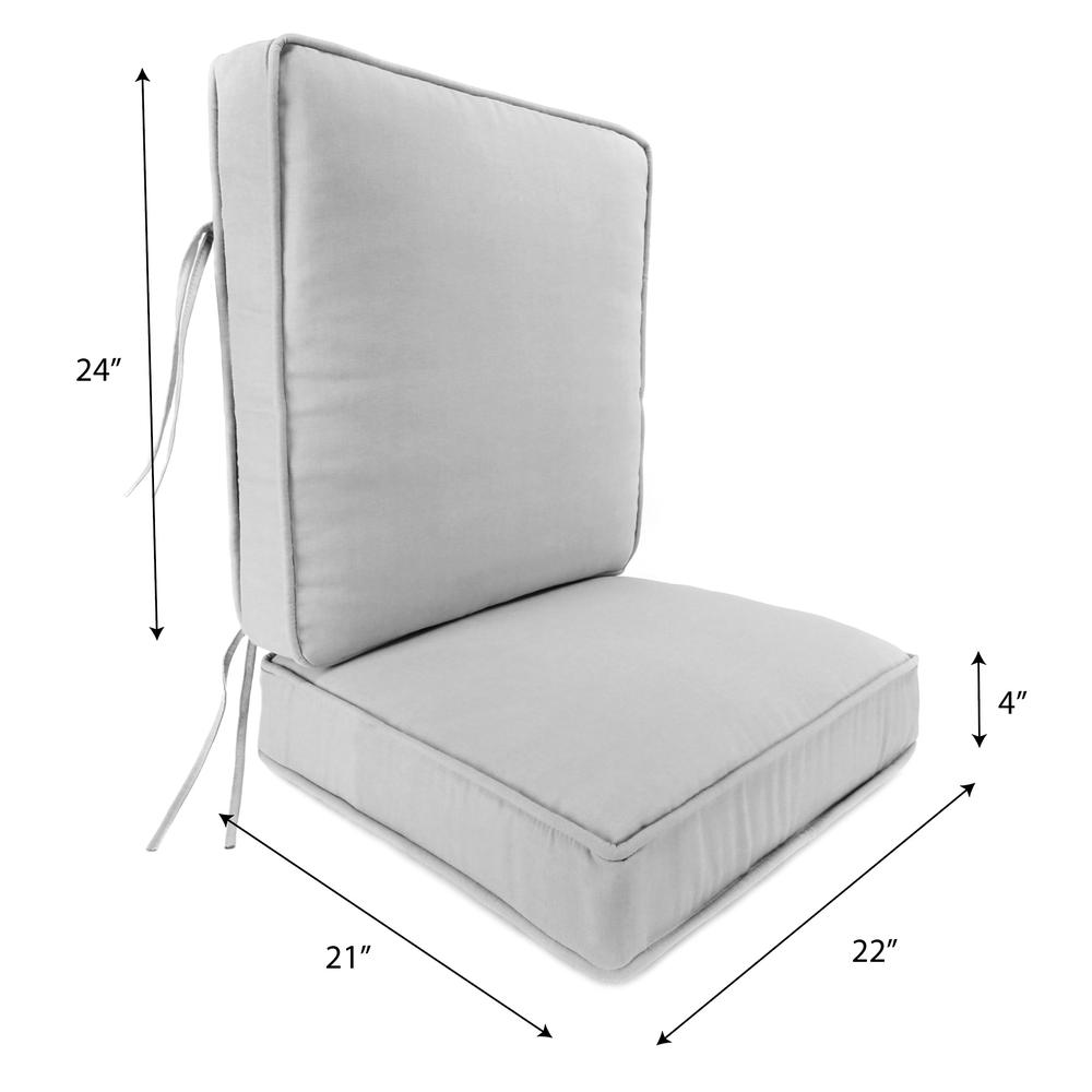 Jordan Manufacturing Outdoor 2PC Attached Deep Seat Chair Cushion- HIXON CARRIBEAN. Picture 4