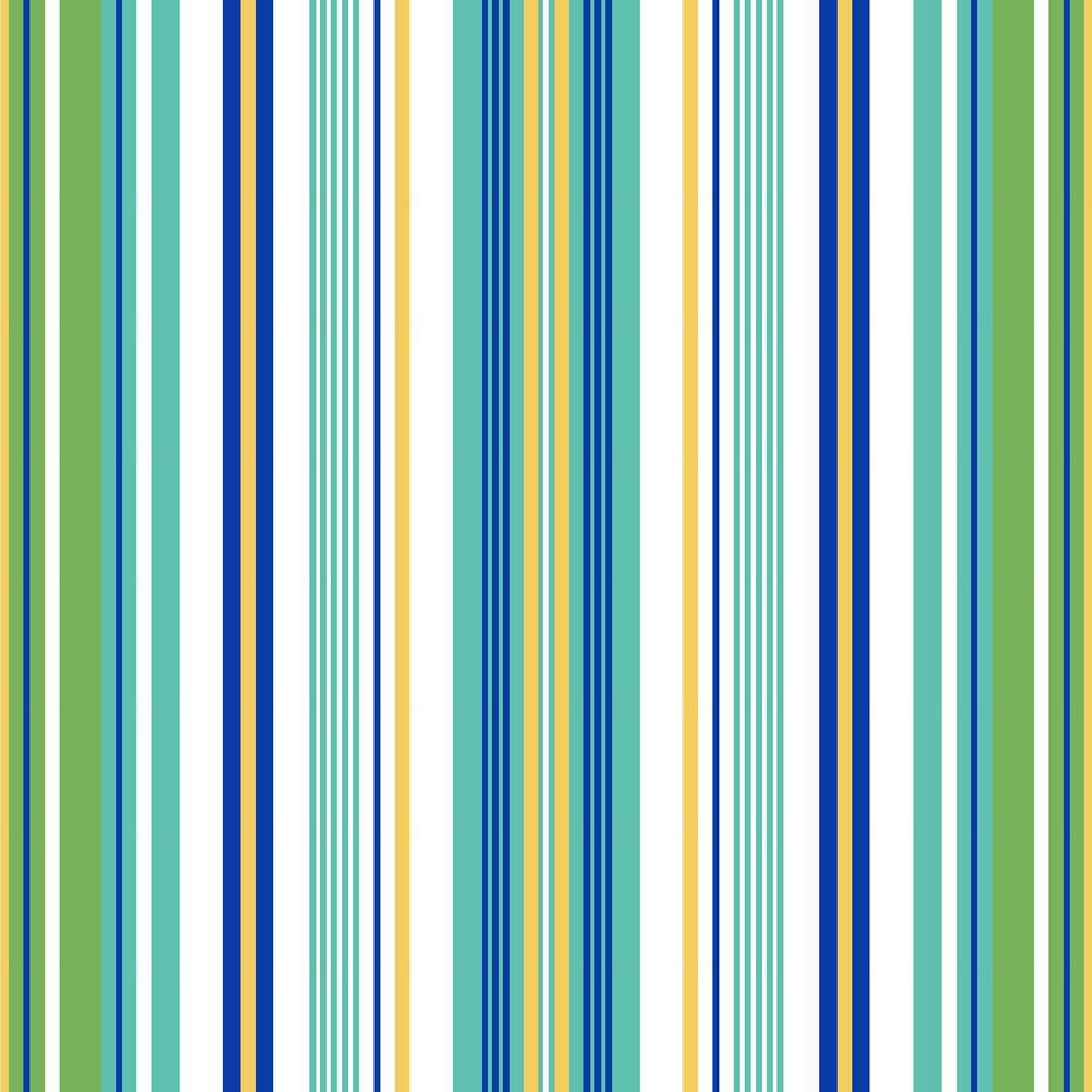 3-Piece Clique Fresco Blue Stripe Tufted Outdoor Cushion Set. Picture 4