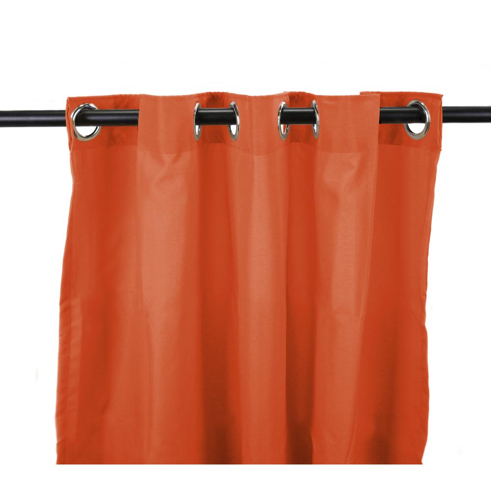 Indoor/Outdoor Curtains, Orange color. The main picture.