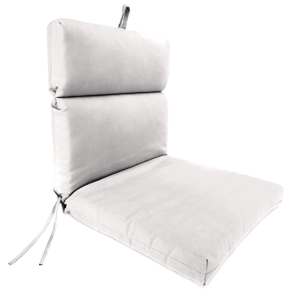 Sunbrella Canvas Canvas Canvas Linen Natural Solid Outdoor Chair Cushion. Picture 1