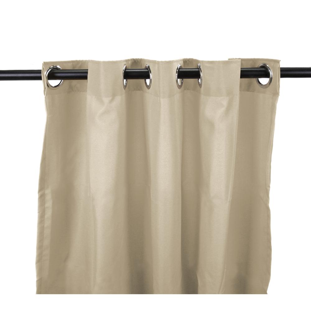 Indoor/Outdoor Curtains, Linen color. Picture 1