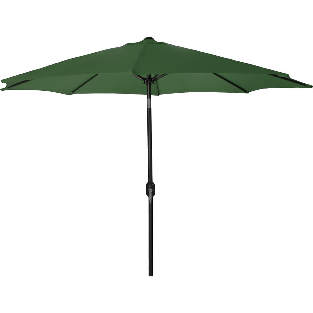 9ft Steel Market umbrella, Green color. Picture 1