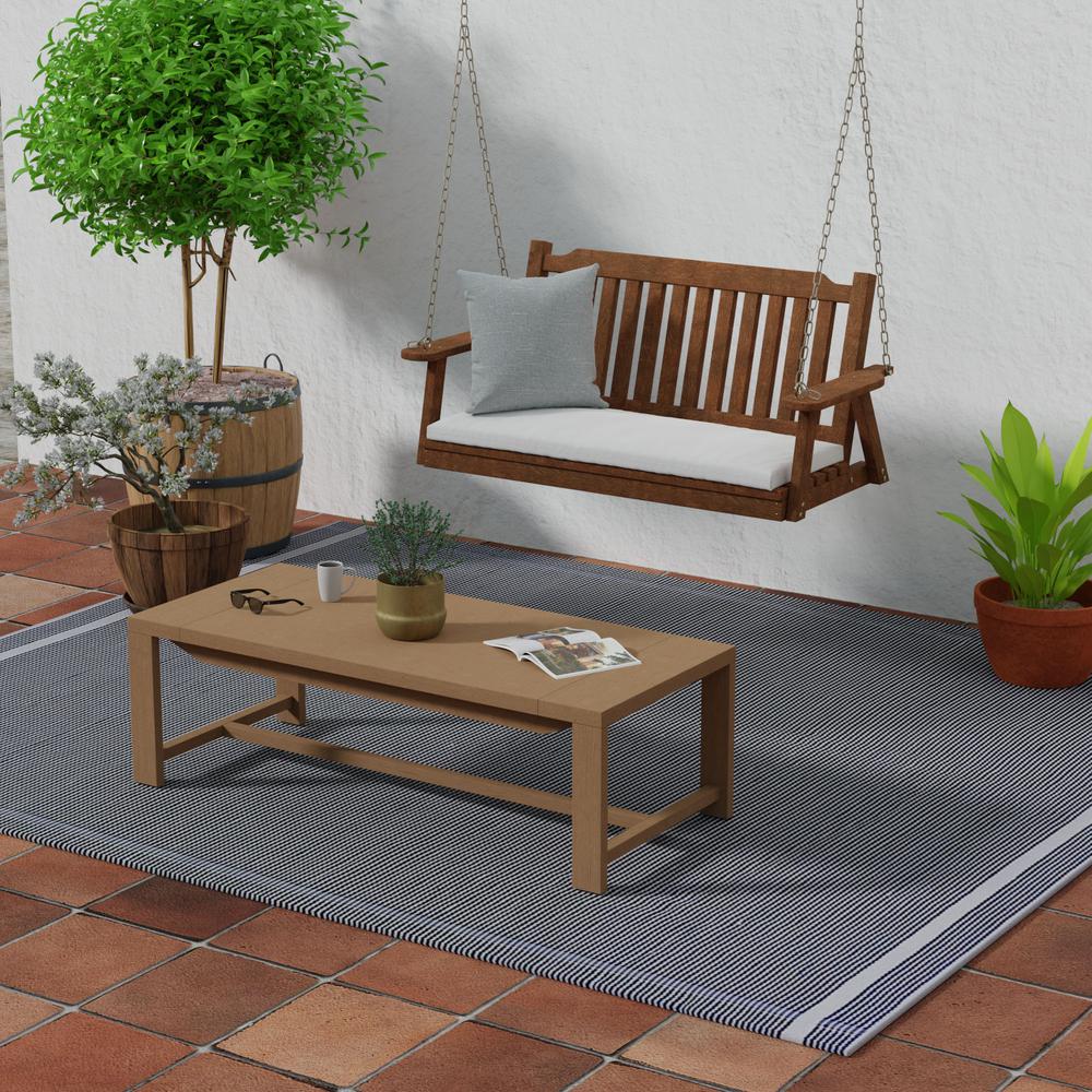 Canvas Canvas Canvas Linen Natural Solid Outdoor Settee Swing Bench Cushion. Picture 3