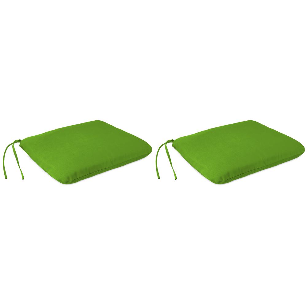 Outdoor Seat Cushion, 2-Pack, Green color