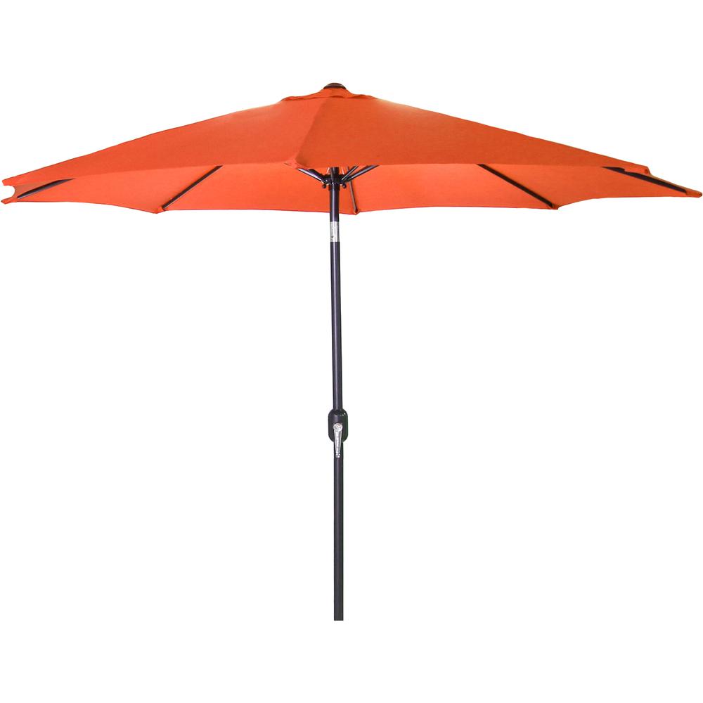 9ft Steel Market umbrella, Orange color. Picture 1