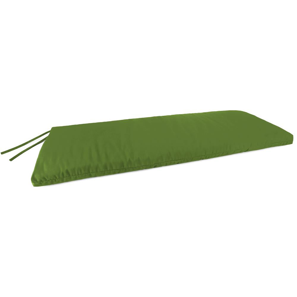 Sunbrella Spectrum Cilantro Green Solid Outdoor Settee Swing Bench Cushion. Picture 1
