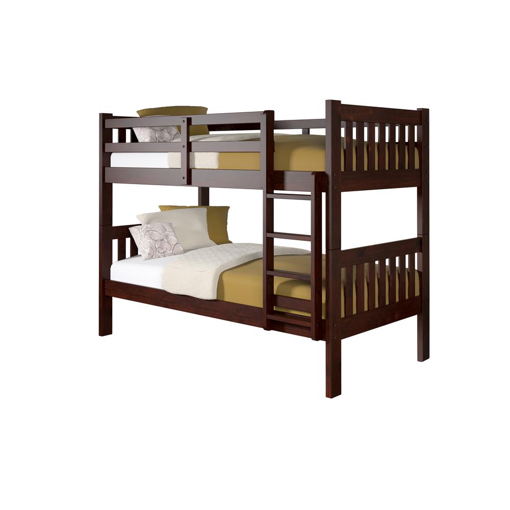 Twin/Twin Mission Bunk Bed, Drawers Or Trundle Not Included. Picture 1