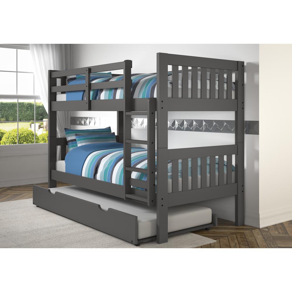 Twin/Twin Mission Bunk Bed, Drawers Or Trundle Not Included. Picture 4