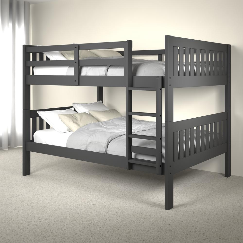 Full/Full Mission Bunk Bed Dark Grey. Picture 3