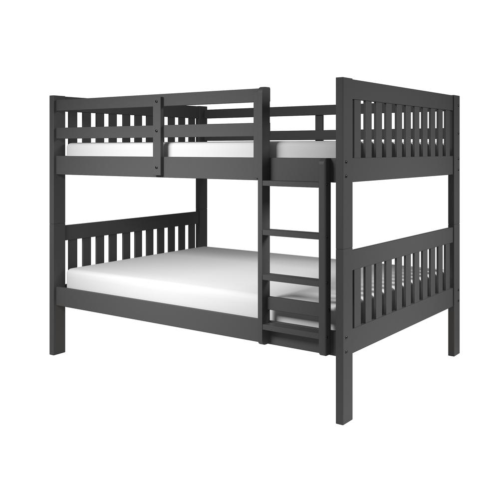 Full/Full Mission Bunk Bed Dark Grey. Picture 1
