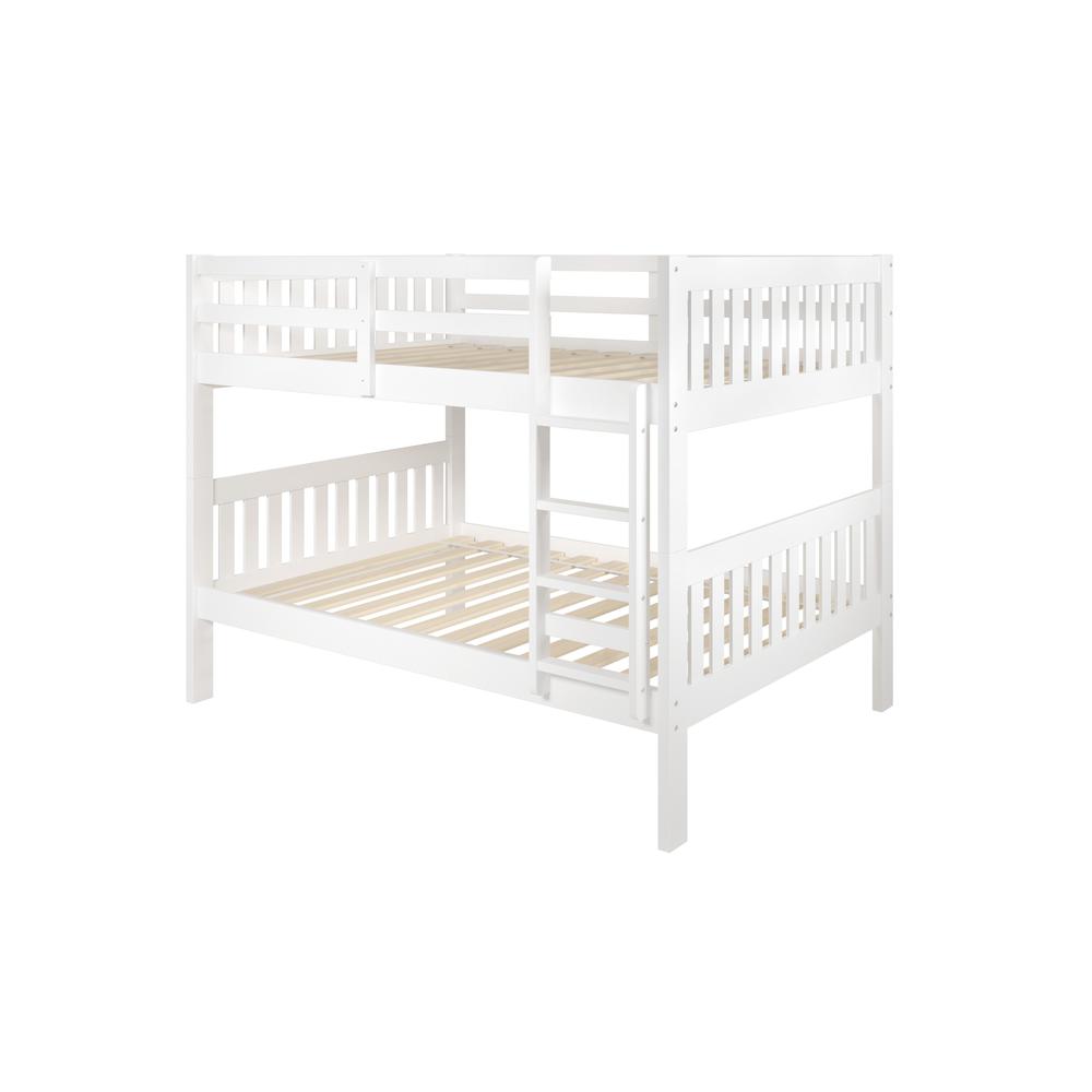 Full/Full Mission Bunk Bed White. Picture 1