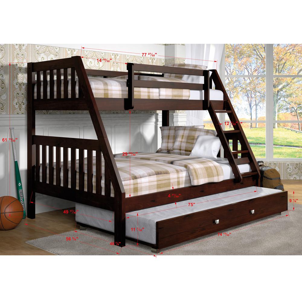 Twin/Full Mission Bunk Bed, Drawers Or Trundle Not Included. Picture 4