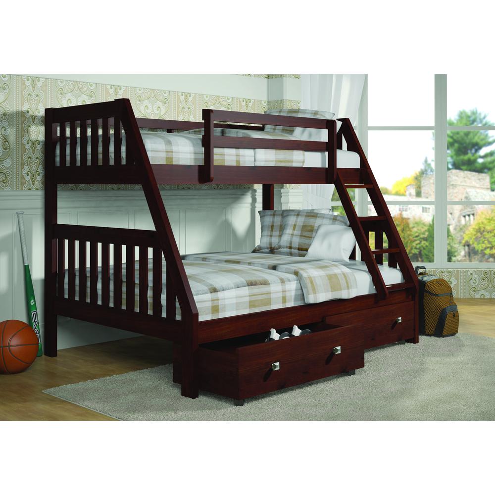 Twin/Full Mission Bunk Bed, Drawers Or Trundle Not Included. Picture 7