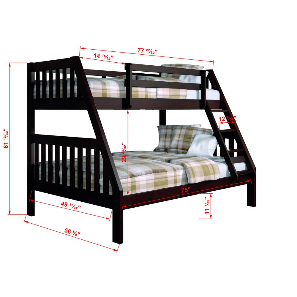 Twin/Full Mission Bunk Bed, Drawers Or Trundle Not Included. Picture 1