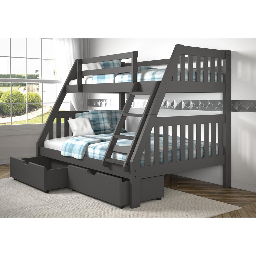 Twin/Twin Mission Bunk Bed, Drawers Or Trundle Not Included. Picture 8