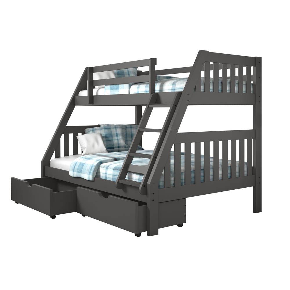 Twin/Twin Mission Bunk Bed, Drawers Or Trundle Not Included. Picture 9