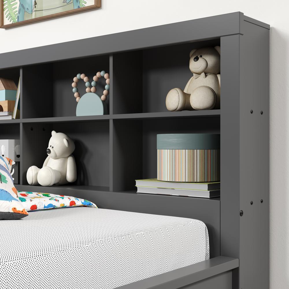 TWIN BOOKCASE DAYBED GARK GREY. Picture 8