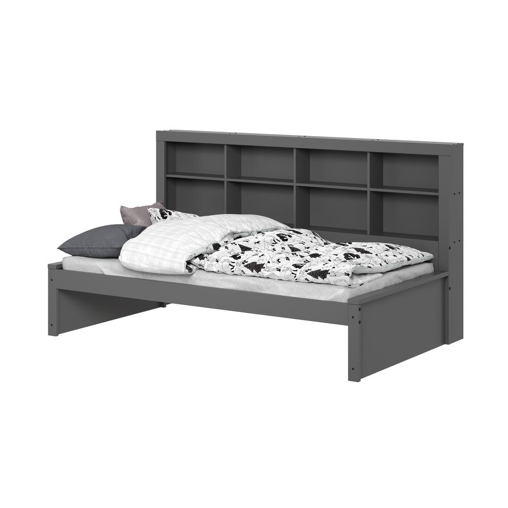 TWIN BOOKCASE DAYBED GARK GREY. Picture 4