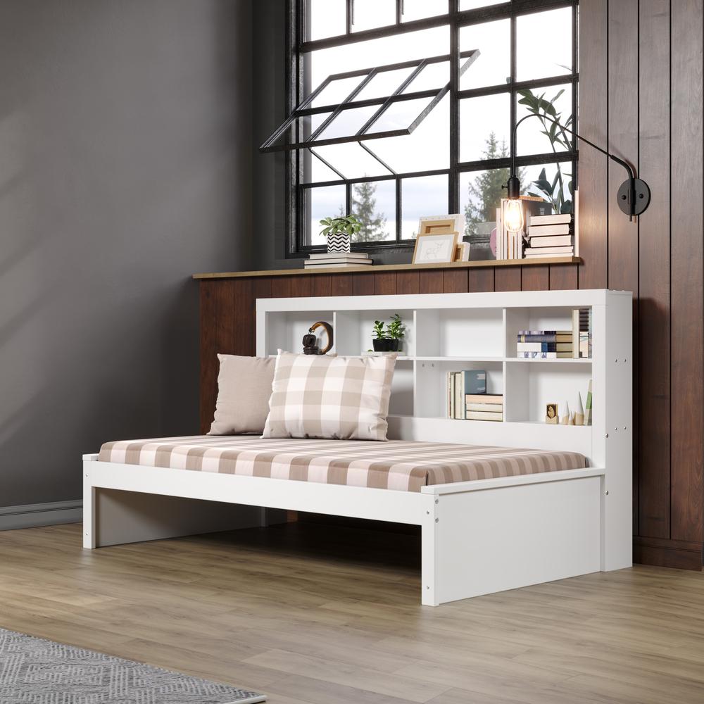 TWIN BOOKCASE DAYBED WHITE. Picture 7