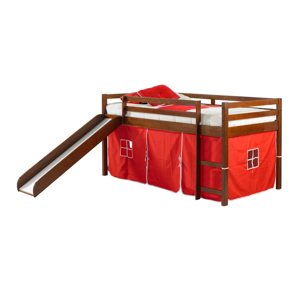 Tent Bed Espresso W/Red Tent Kit. Picture 3