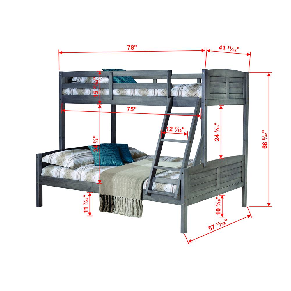 Twin Full Louver Bunk Bed Drawers Or, Bunk Bed With Drawers And Trundle