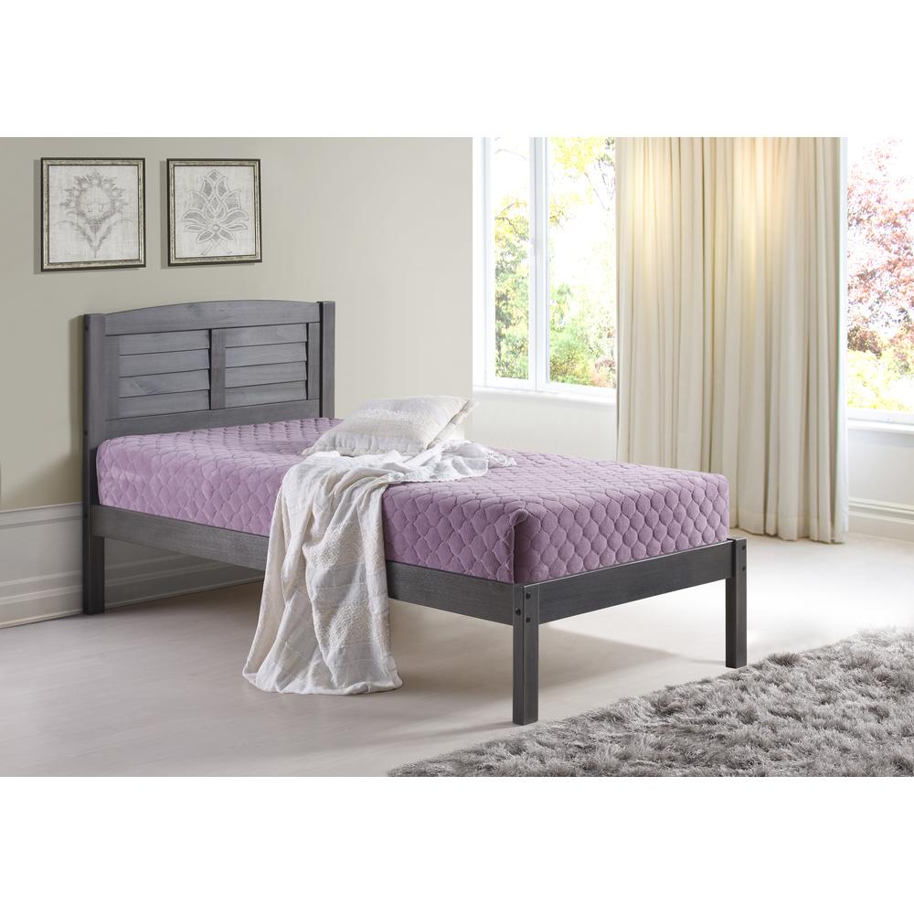 Twin Louver Bed, Drawers Or Trundle Not Included. Picture 1