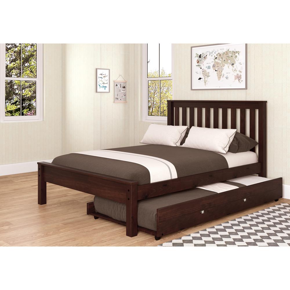 Full Contempo Bed W/Twin Trundle Bed. Picture 1