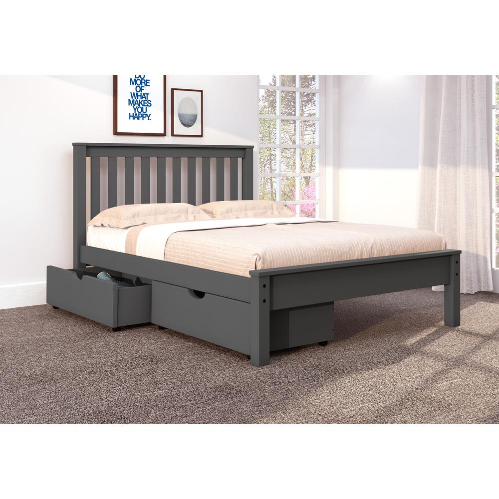 Full Contempo Bed W/Dual Under Bed Drawers. Picture 1
