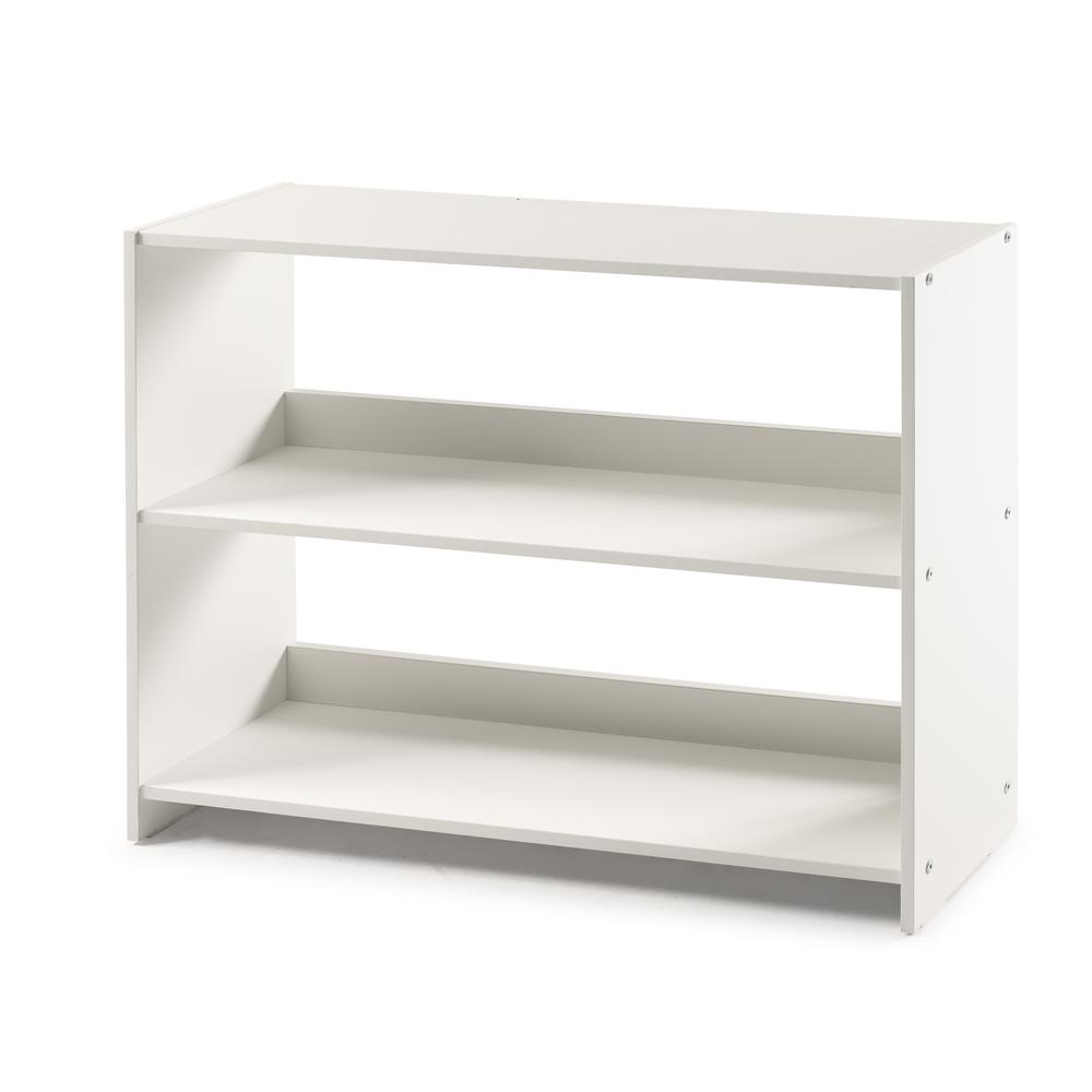 Low Loft Bookcase Shelf White. Picture 2