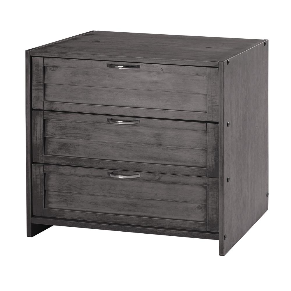 Louver 3 Drawer Chest (Rta). Picture 1