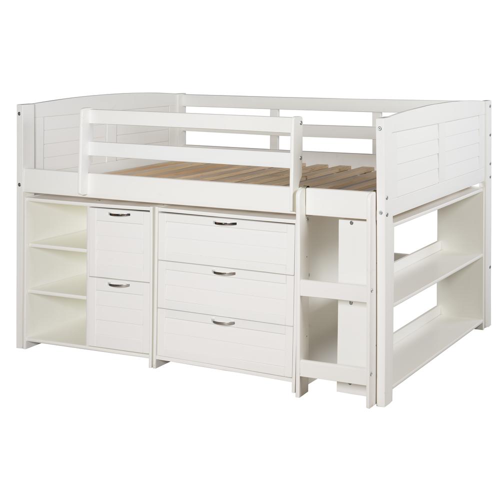 TWIN LOUVER LOW LOFT GROUP A - WHITE. Picture 1