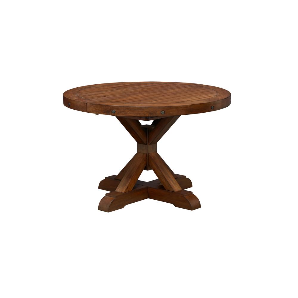Anacortes 46" - 62" Oval Pedestal Table, (1) 16" Leaf. Picture 1