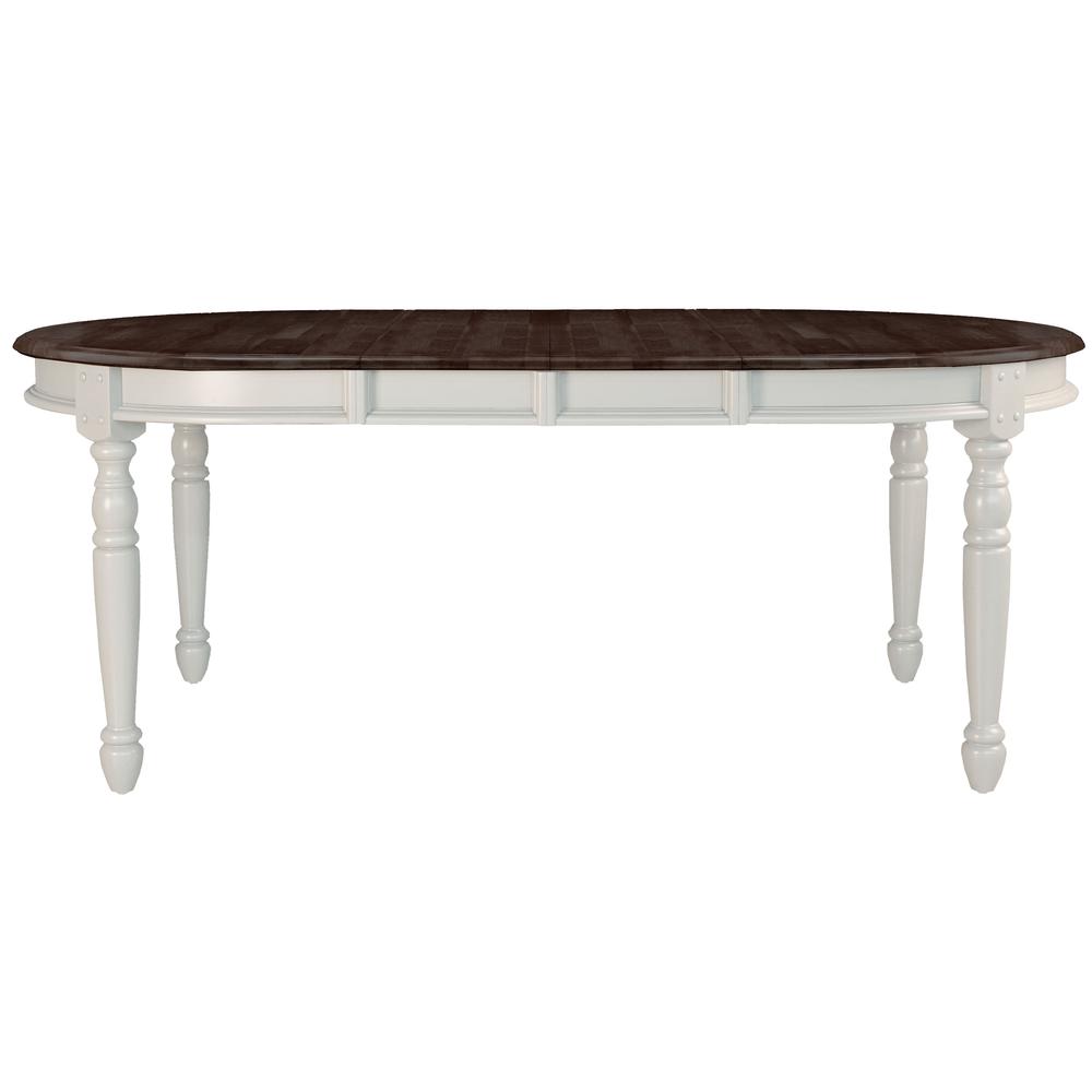 Chalk Finish Oval Leaf Dining Table, Belen Kox. Picture 1