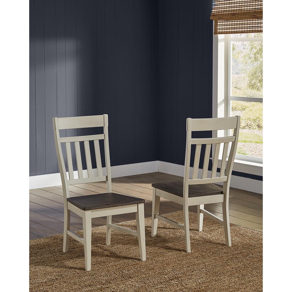 Bremerton Splatback Side Chair with Wood Seating, Saddledust-Oyster Finish,. Picture 2