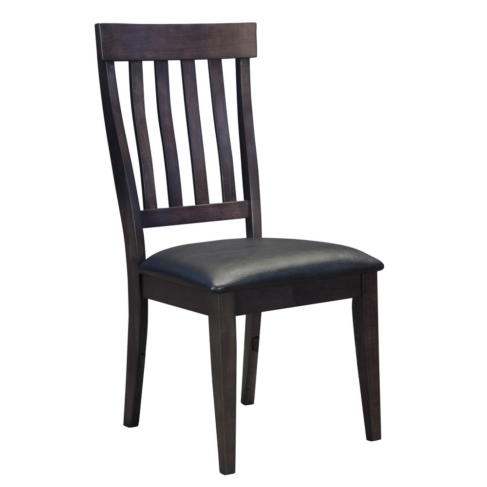 Upholstered Slatback Dining Chair - Warm Grey (Set of 2), Belen Kox. Picture 1