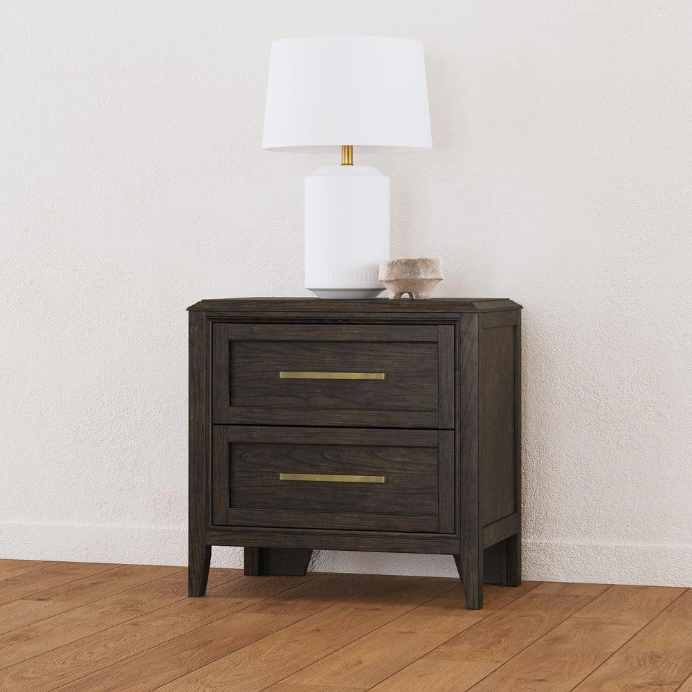 Bryson Nightstand, Grey Brown Finish. Picture 1