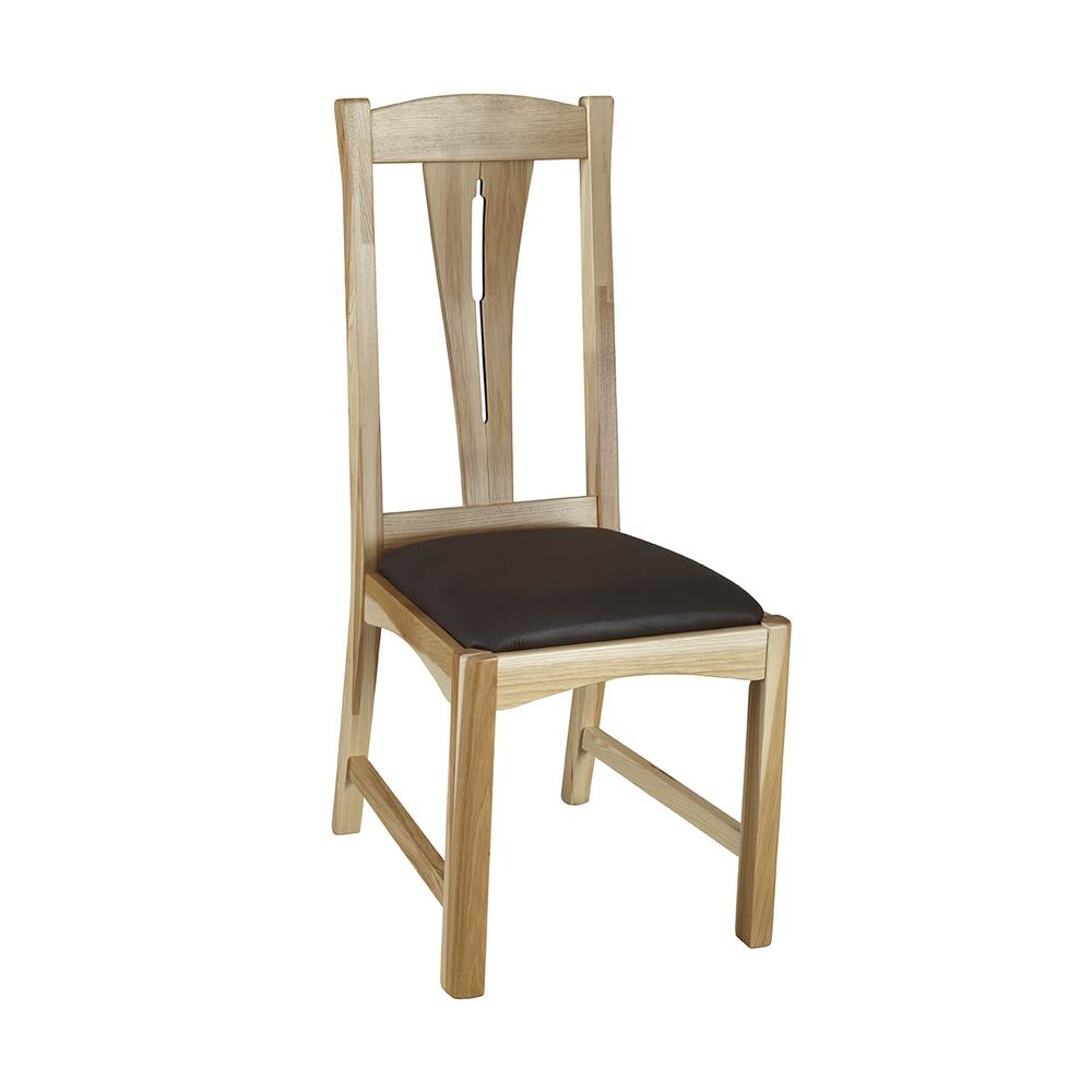 Cattail Bungalow Comfort Side Chair, Natural Finish. Picture 1