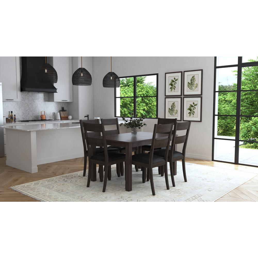Mariposa 36"-54" Dinette Table, Warm Grey Finish. Picture 6