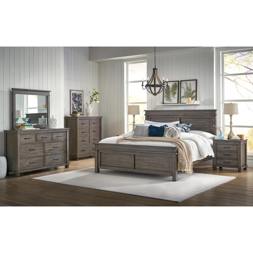 Glacier Point Queen Panel Bed, Greystone Finish. Picture 5
