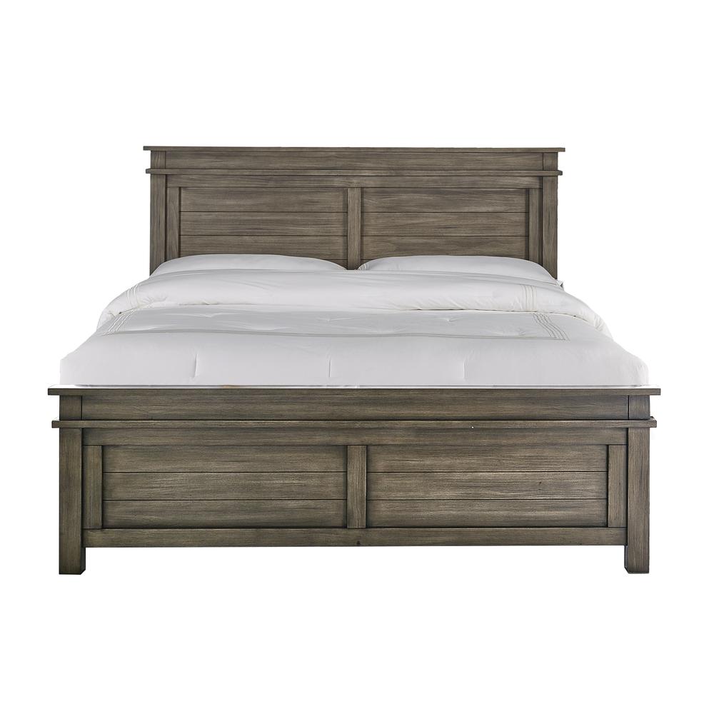 Glacier Point Queen Panel Bed, Greystone Finish. Picture 1
