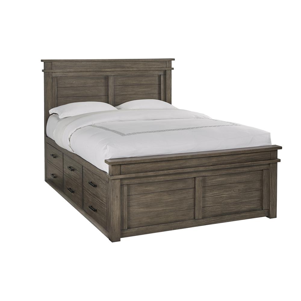 Glacier Point King Captains Bed, Greystone Finish. Picture 2