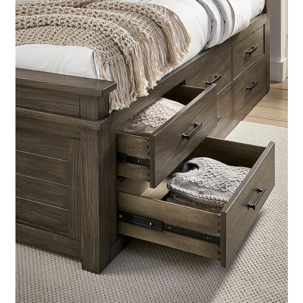 Glacier Point King Captains Bed, Greystone Finish. Picture 9