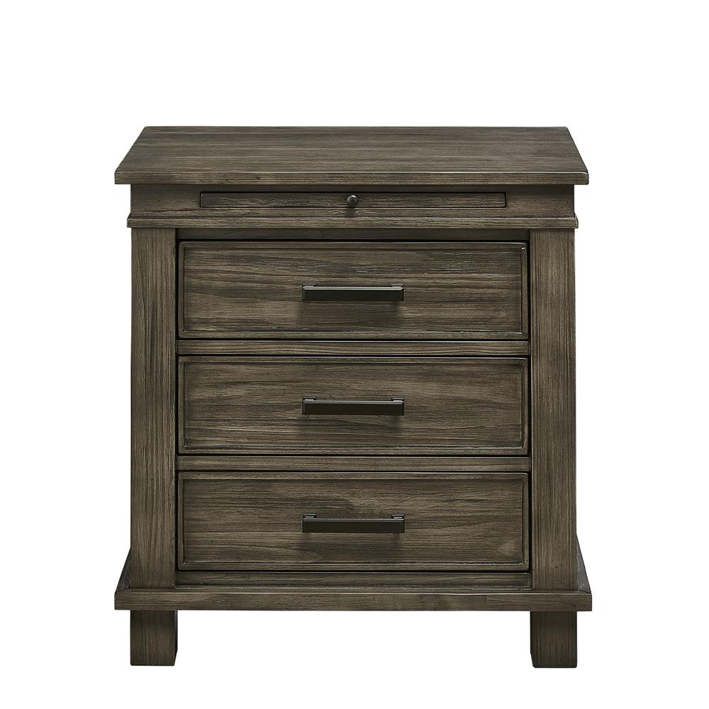 Glacier Point Nightstand, Greystone Finish. Picture 1