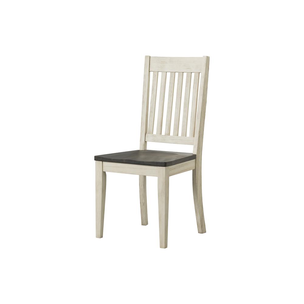 Two-Tone Slatback Side Chair (Set of 2), Belen Kox. Picture 1