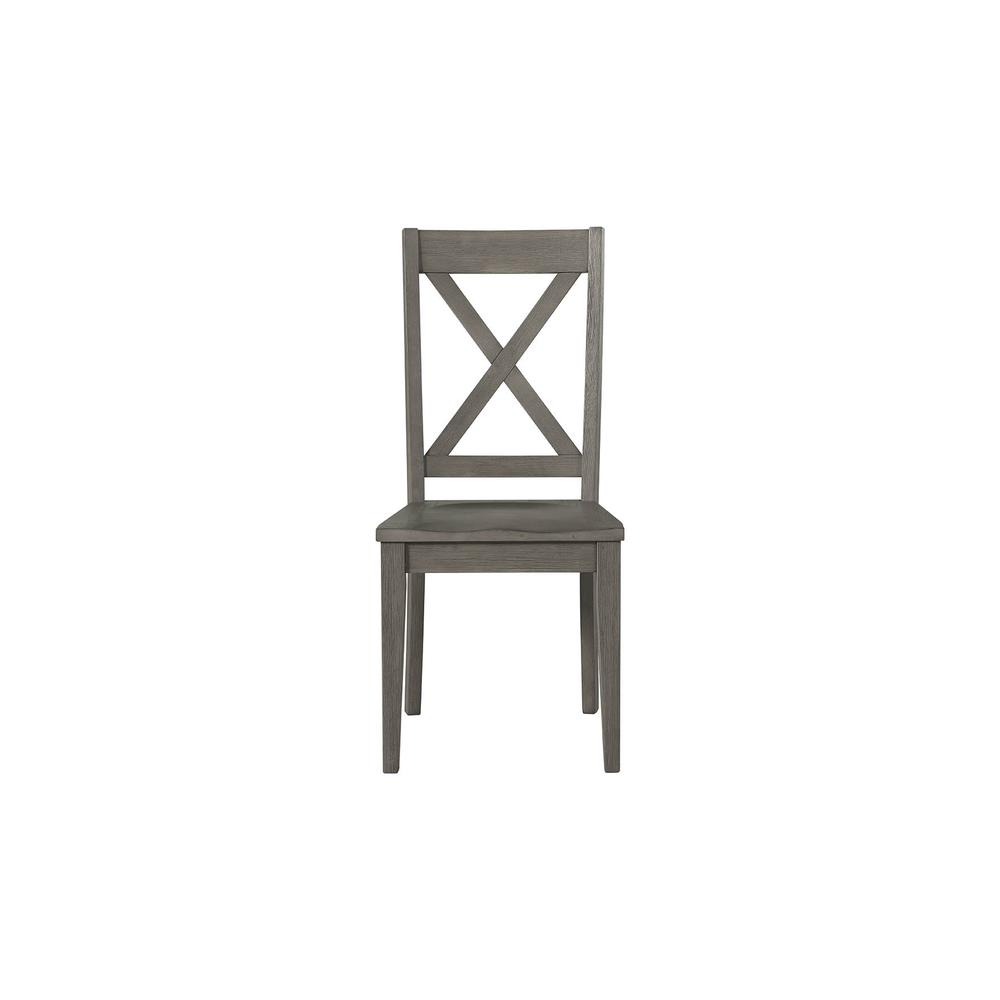 Huron X-Back Side Chair, Distressed Grey Finish. Picture 1