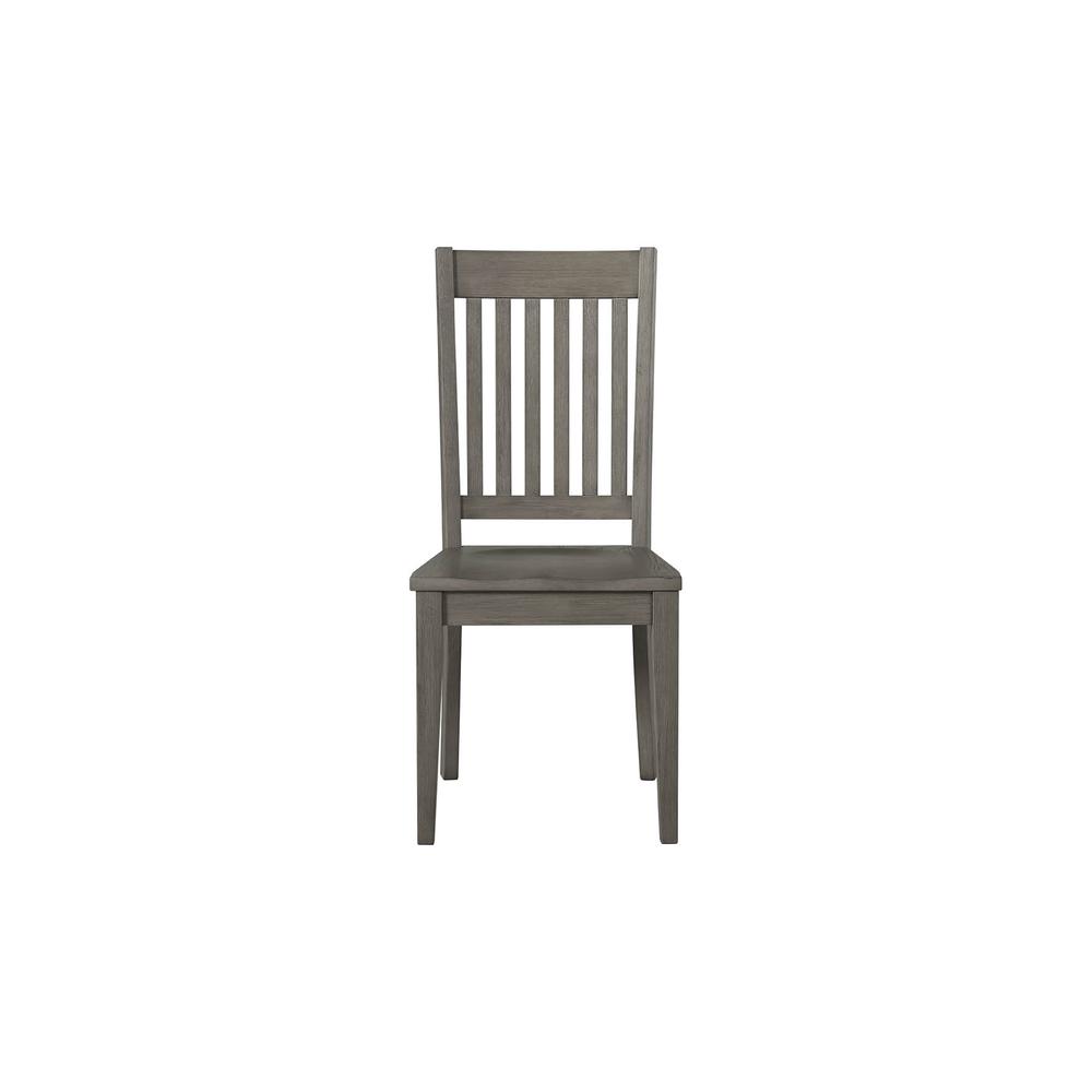Huron Slatback Side Chair, Distressed Grey Finish. Picture 2